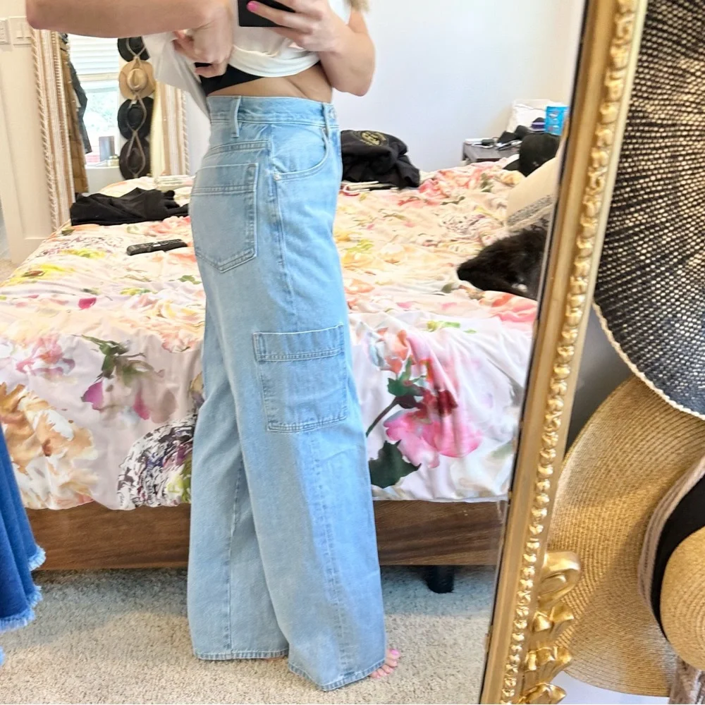 FRAME GENOA HIGH RISE BAGGY POCKET JEAN - Picture 4 of 8